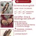 I Am Offering A Henna(mehendi) Services For Eid,wedding,party Event Etc
