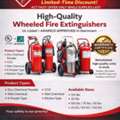 150 LBS, UL Listed Aramco Approved Wheeled Fire Extinguisher Available In Dammam