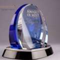 Engraved Custom Crystal Trophy For Corporate Awards