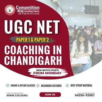 Chandigarh Tricity, Education, Top UGC NET Paper 1 & 2 Coaching - Competition Guru Chandigarh