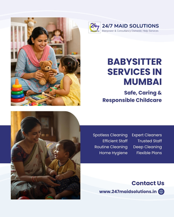 Mumbai, Cleaning, Babysitter Services In Mumbai - 24/7 Maid Solutions