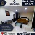 BHD 200/month,  Furnished,  Studio,  Fully Furnished Studio For Rent &ndash; Sanabis