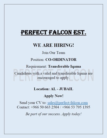 Jubail, Jobs, URGENT REQUIREMENT FOR MANPOWER COORDINATOR