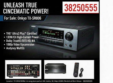 Hoora, Home Audio, BHD 110,  Onkyo TX SR 806 High Power 7.1 AV Receiver For Sale