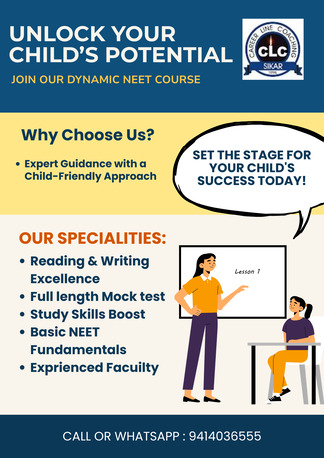 Jaipur, Lessons Offered, No 1 NEET Coaching Institute In Sikar