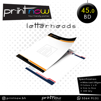 Riffa, Printing, Letterhead Printing Service In Bahrain With A Friendly Budget! ✨