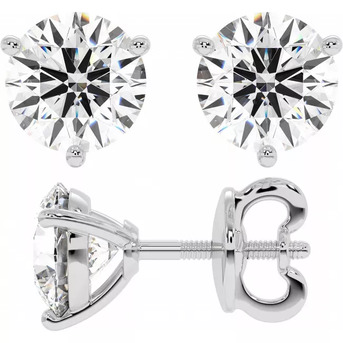 Dubai, Jewelry, Elegant 4 Carats Moissanite Earrings That Redefine Luxury, Sparkle, And Timeless Beauty