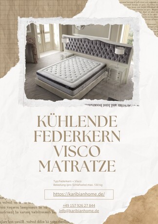 Berlin, Furniture, EUR 300,  K?hlende Federkern Visco Matratze &ndash; Hochwertige Schlafl?sung F?r Mehr Komfort Und Frische