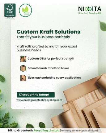 Lucknow, Recycling, 150 GSM Kraft Paper Manufacturers | Wholesale Bulk Supply | Nikita Greentech Recycling Lim