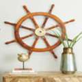 USD 130,  Nautical Ship Wheel Decor For Coastal Wall Styling | GLOBEDECOR