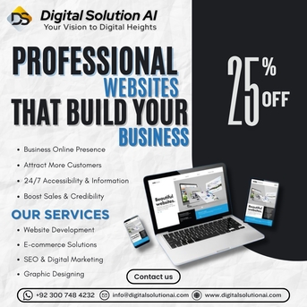 Islamabad, Marketing, Limited Time Offer: 25% OFF Website Development
