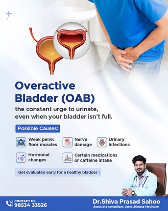 Bhubaneswar, Health, OAB Treatment | Best Urologist Bhubaneswar | Dr Shiva Prasad Sahoo
