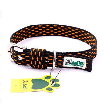 Mumbai, Pet Supplies, INR 399,  Plain Cotton With Leather Dog Collar With Adjustable
