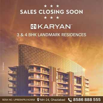 Ghaziabad, Real Estate For Sale, INR 19700000,  3 BR,  2195 Sq. Feet,  Karyan Trevana Residences Ghaziabad &ndash; Price, Floor Plan & Project Details