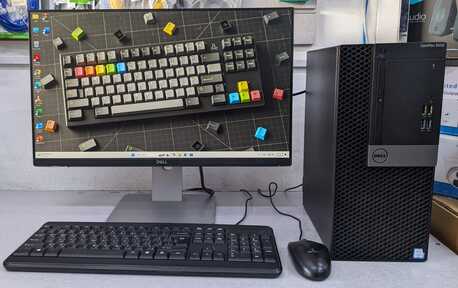 Manama, Computers, BHD 128,  Dell 7th Gen Core I7 (8CPUs) RAM 8GB SSD 256GB M.2 Dell 24"Borderless Monitor Ready To Use