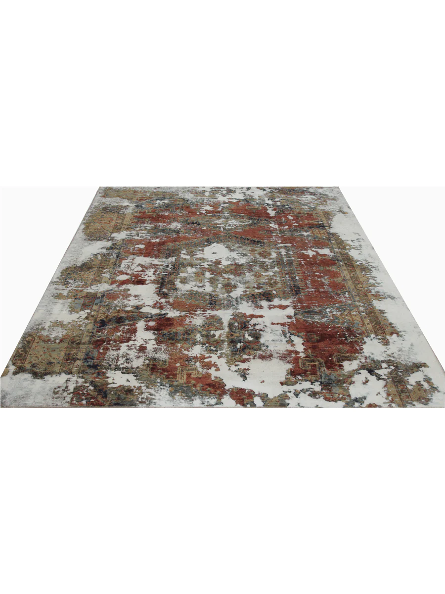 New York, Furniture, USD 1500,  9x11 Vintage Distressed Overdyed Persian Area Rug - 108880