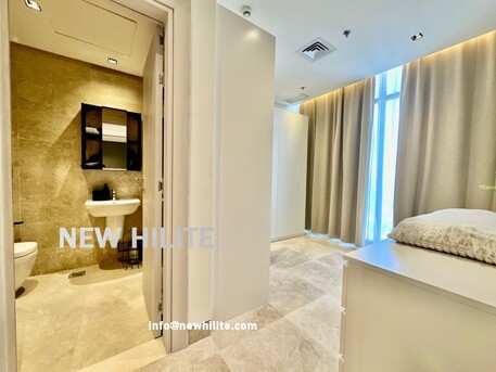 Salmiya, Apartments/Houses, KWD 1100/month,  Furnished,  3 BR,  Modern Furnished 3-Bedroom Duplex For Rent In Kuwait With Pool, Gym & Rooftop Lounge