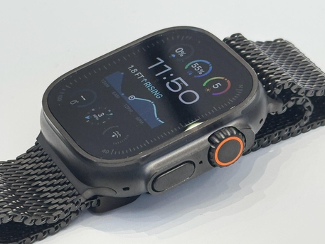 Manama, Mobile Phones, BHD 195,  Apple Watch Ultra 2 GPS + Cellular 49MM Black Case With Black Titanium Milanese Loop Premi