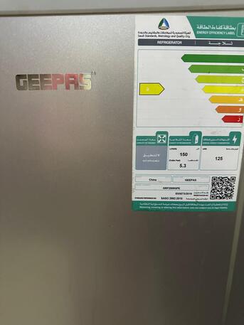 Dammam, Appliances, SAR 320,  Geepas Refrigerator