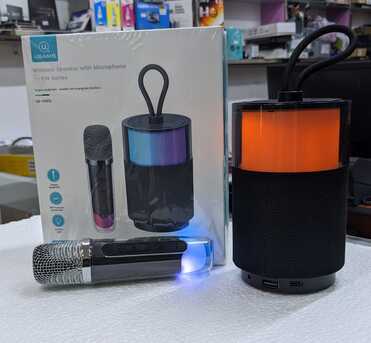 Manama, Computers, BHD 11,  New Wireless Speaker With Microphone (Voice Changer) Singing Equipment Built-in Battery