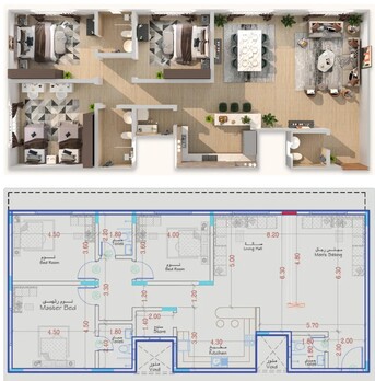 Al Rimal, Real Estate For Sale, SAR 1200000,  3 BR,  175 Sq. Meter,  Fantastic 3 Bedroom Ground Floor Semi-furnished Apartment For Sale (Ref: Apt-01)