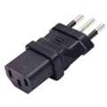 USD 3,  C13 To Italy CEI 23-16 Power Plug Adapter