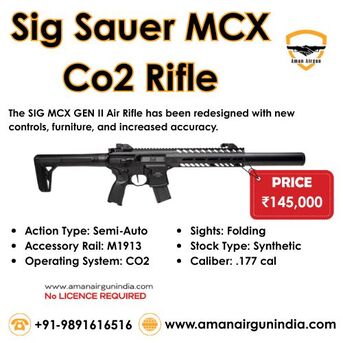 New Delhi, Sporting Goods, INR 145000,  Buy Sig Sauer MCX CO2 Rifle ₹145000 | Aman Air Gun