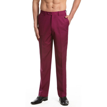 New York, Fashion & Design, Stylish Burgundy Trousers Mens For Formal And Casual