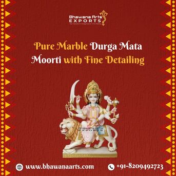 Jaipur, Collectibles, INR 25000,  Pure Marble Durga Mata Moorti With Fine Detailing