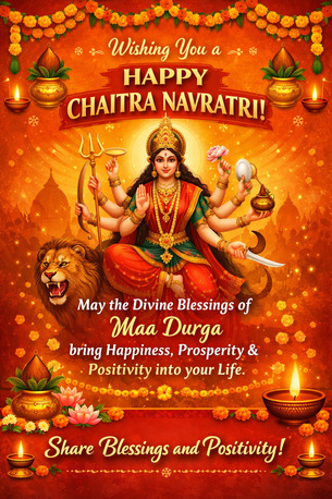 Mumbai, Creative, Chaitra Navratri Wishes To Share Blessings And Positivity