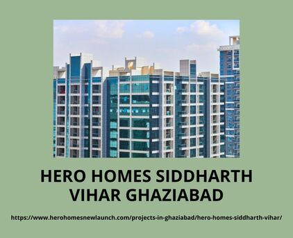 Ghaziabad, Real Estate For Sale, 3 BR,  Hero Homes Siddharth Vihar Ghaziabad &ndash; Stylish Urban Homes
