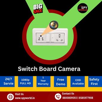 Faridabad, Electronics, INR 5500,  Switch Board Spy Camera Shop In Faridabad - Get Best Deals 2026