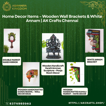 Chennai, Businesses For Sale, Home Decor Items: Shop White Annam Bracket Online At AK CRAFTS