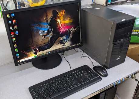 Manama, Computers, BHD 68,  Fujitsu Core I7 2.8GHz Computer Set RAM 8GB With Lenovo 22" Monitor Windows & Office Ready