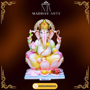 Jaipur, Collectibles, INR 25000,  Traditional Indian Ganesh Marble Murti For Home In Marble