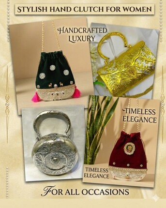 Ahmedabad, Jewelry, INR 1,  Luxury Clutch Handbags &ndash; Stylish Hand Clutch For Women