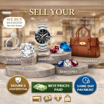 London, Items Wanted, 💎 Sell Your Jewellery, Diamonds & Luxury Items For Instant Cash In London