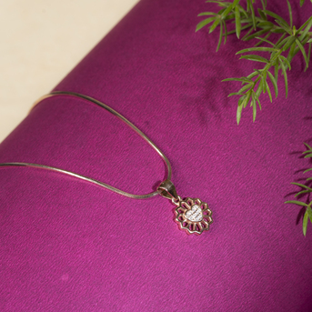 Mumbai, Jewelry, INR 1799,  Golden Floral Elegance Pendant