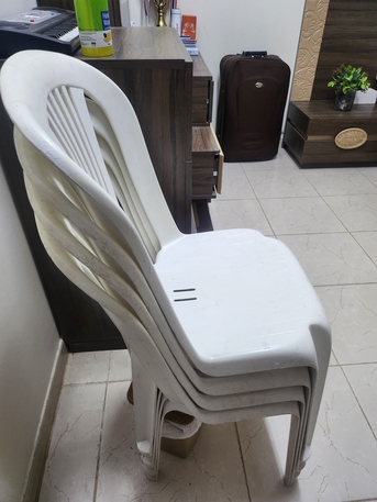 Yanbu, Household Items, SAR 60,  Plastic Chairs 4 Pcs 60sr Only