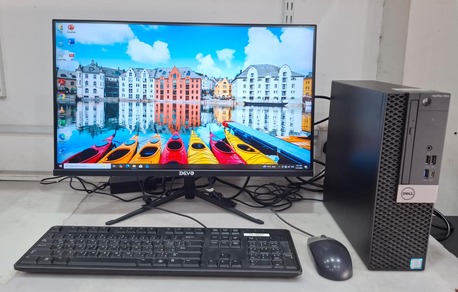 Manama, Computers, BHD 215,  DELL Core I7 7th Gen Computer Set 24" Gaming 165Hz Monitor Nvidia 4GB Graphics + 16GB RAM