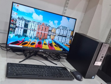 Manama, Computers, BHD 215,  DELL Core I7 7th Gen Computer Set 24" Gaming 165Hz Monitor Nvidia 4GB Graphics + 16GB RAM