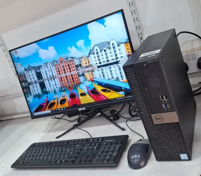 Manama, Electronics, BHD 215,  DELL Core I7 7th Gen Computer Set 24" Gaming 165Hz Monitor Nvidia 4GB Graphics + 16GB RAM