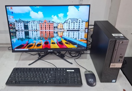 Manama, Electronics, BHD 215,  DELL Core I7 7th Gen Computer Set 24" Gaming 165Hz Monitor Nvidia 4GB Graphics + 16GB RAM