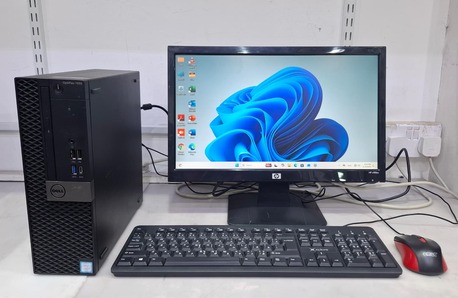 Manama, Computers, BHD 98,  DELL Core I7 7th Generation Computer Full Set With HD Wide Monitor DDR4 8GB RAM SSD 256GB