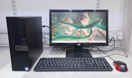 Manama, Electronics, BHD 98,  DELL Core I7 7th Generation Computer Full Set With HD Wide Monitor DDR4 8GB RAM SSD 256GB