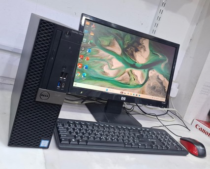 Manama, Electronics, BHD 98,  DELL Core I7 7th Generation Computer Full Set With HD Wide Monitor DDR4 8GB RAM SSD 256GB
