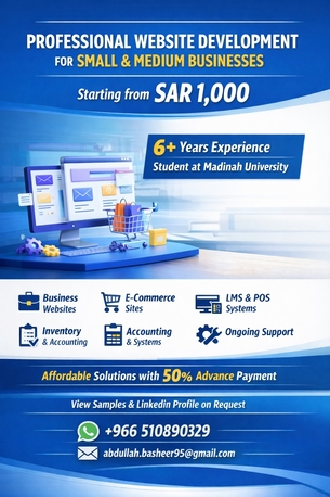 Madinah, Web Design & Development, Professional Website Development Services For Small & Medium Businesses
