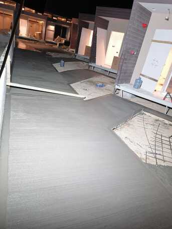 Riyadh, Construction, Stamped Concrete Fan Pouring, Budget, Inclination الخرسانة المطبوعة الملونة صبة مر