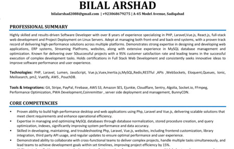 Riyadh, Job Seekers, Looking For A PHP Laravel Vue.js Job