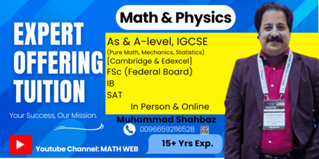 Riyadh, Lessons Offered, IGCSE, As & A Level Math CAMBRIDGE & EDEXCEL